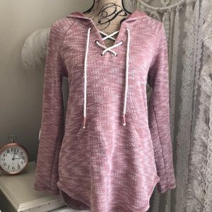 Pink Hooded Sweater